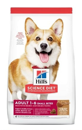 Hill's Science Diet Adult Small Bites, alimento para perros adultos, bocados pequeños, cordero y arroz