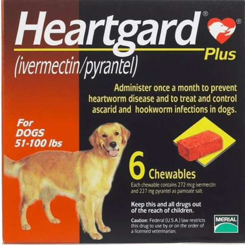 Desparasitante Heartgard perros de 23 kg a 45 kg caja café (L)