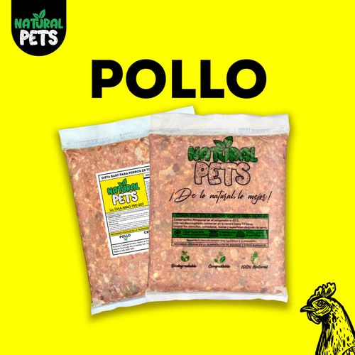 Alimento Barf para perros 100% Natural (Pollo)