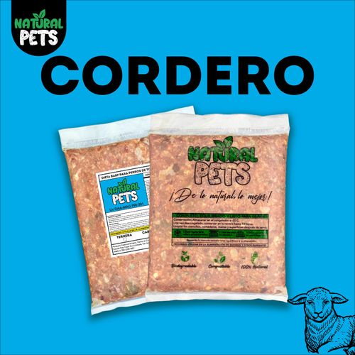 Alimento Barf para perros 100% Natural (Cordero)