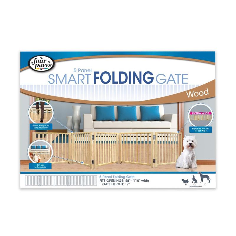 045663572051_Four-Paws-Expandable-Wood-5-Panel-Dog-Gate_Thumbnail_InPackagingFront