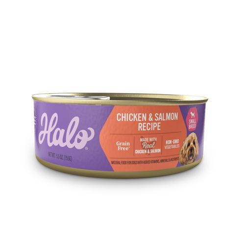 Halo Adult Dog Small Breed Grain Free Chicken & Salmon Recipe