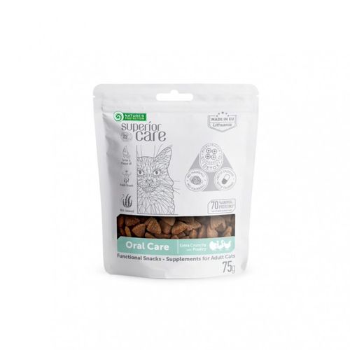 Snacks Superior Care Higiene Bucal Para Gato Natures Protection