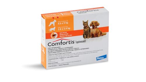 Comfortis Pastilla Anti-Pulgas Para Gato (De 2.8 a 5.4 Kg)