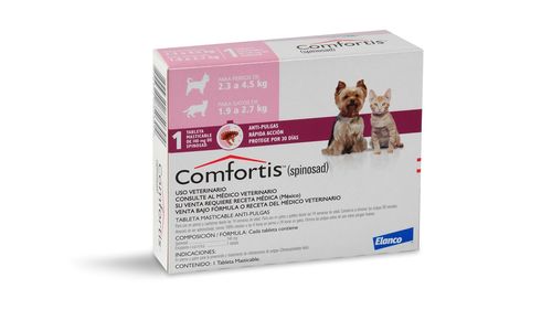 Comfortis Pastilla Anti-Pulgas Para Gato (De 1.9 a 2.7 Kg)