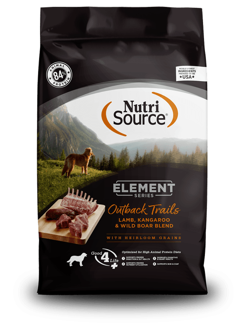 Nutri Source Element Series Outback Trails Lamb, Kangaroo & Wild Boar Blend (Cordero, Canguro Y Jabalí)