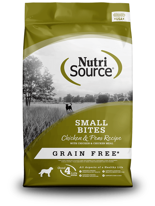 Nutri Source Small Bites Chicken & Pea Libre De Granos (Pollo Y Guisantes)