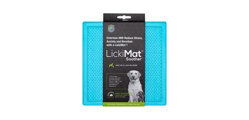 LickiMat Soother Turquoise Dog