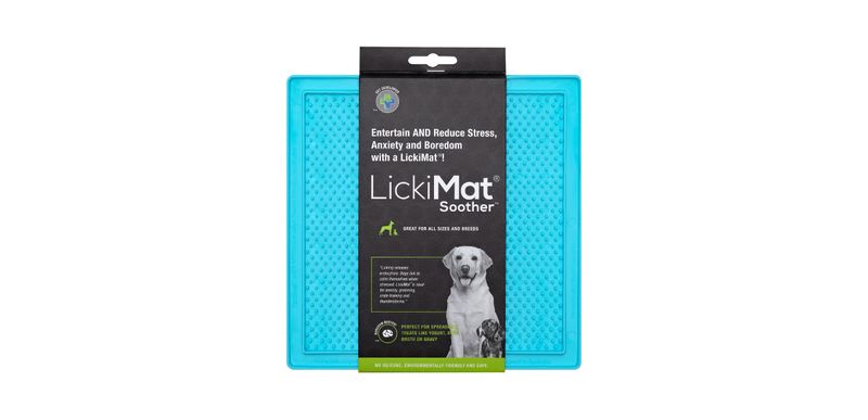 LickiMat-Soother-Turquoise-Dog