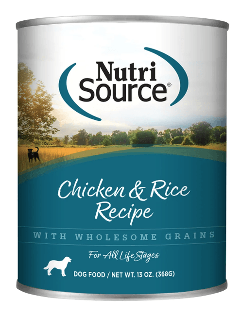 Nutri Source Chicken-Rice Dog Lata (Pollo)