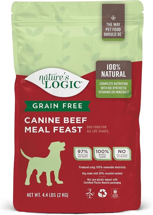 Alimento Natures Logic Para Perro Canine Dry Grain Free Beef (Libre De Granos Carne)