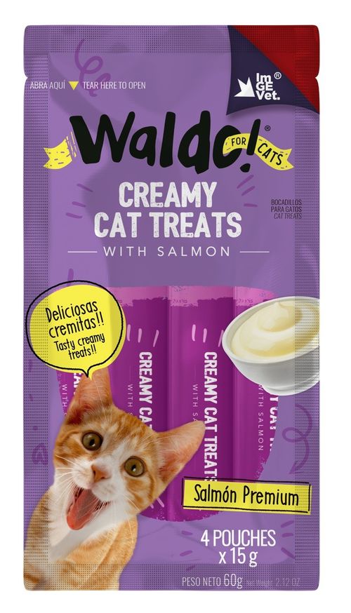 Creamy cat salmón